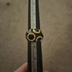 Coach Black And Gold Ring